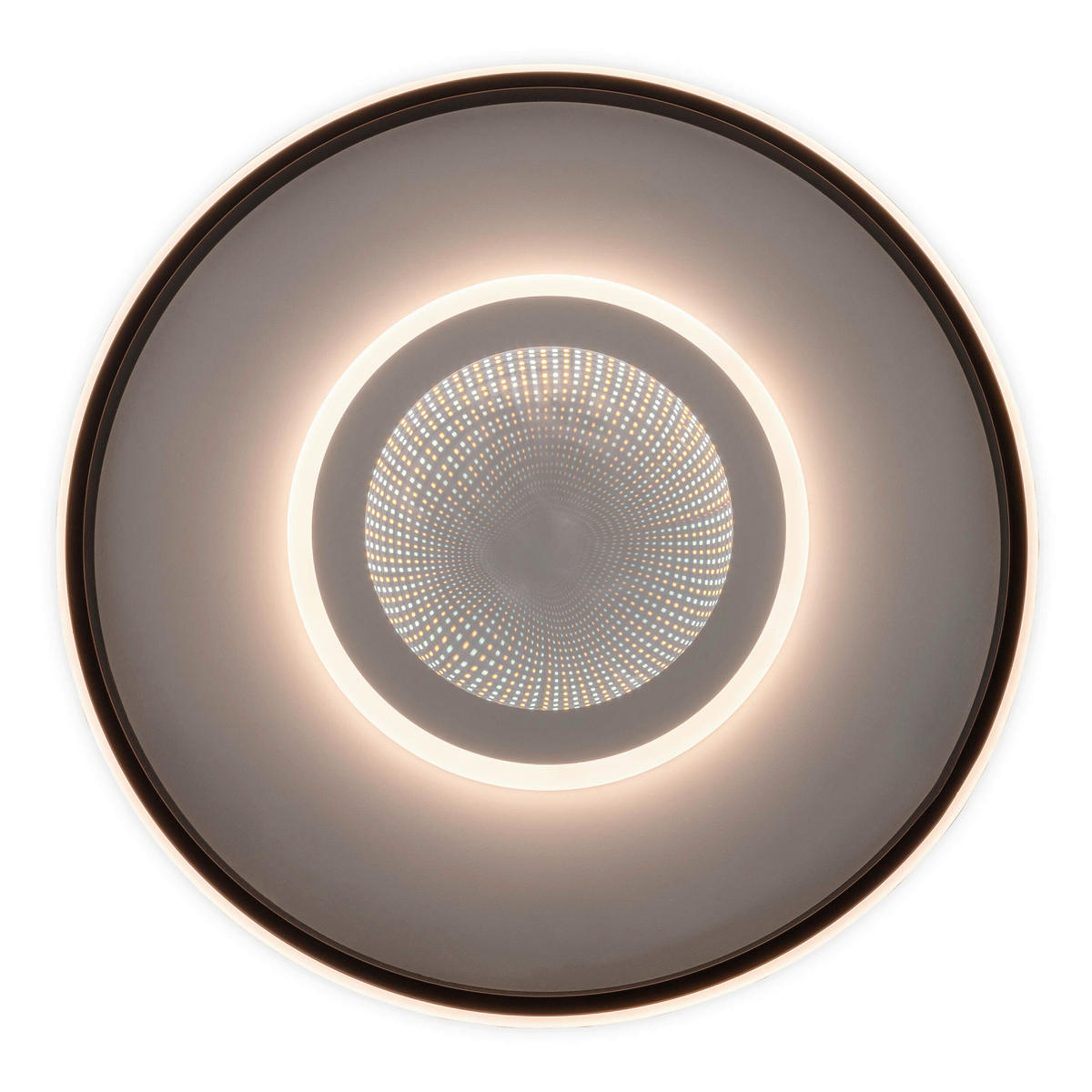 LED-DECKENLEUCHTE REDONA 50/6 cm   - Schwarz/Weiß, KONVENTIONELL, Kunststoff/Metall (50/6cm) - Näve