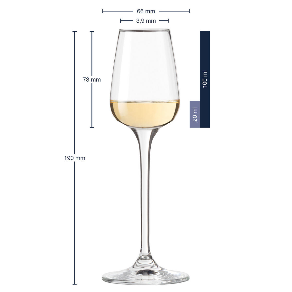 Grappaglas-Set Tivoli  6-teilig  - Klar, Basics, Glas (21/20/14cm) - Leonardo