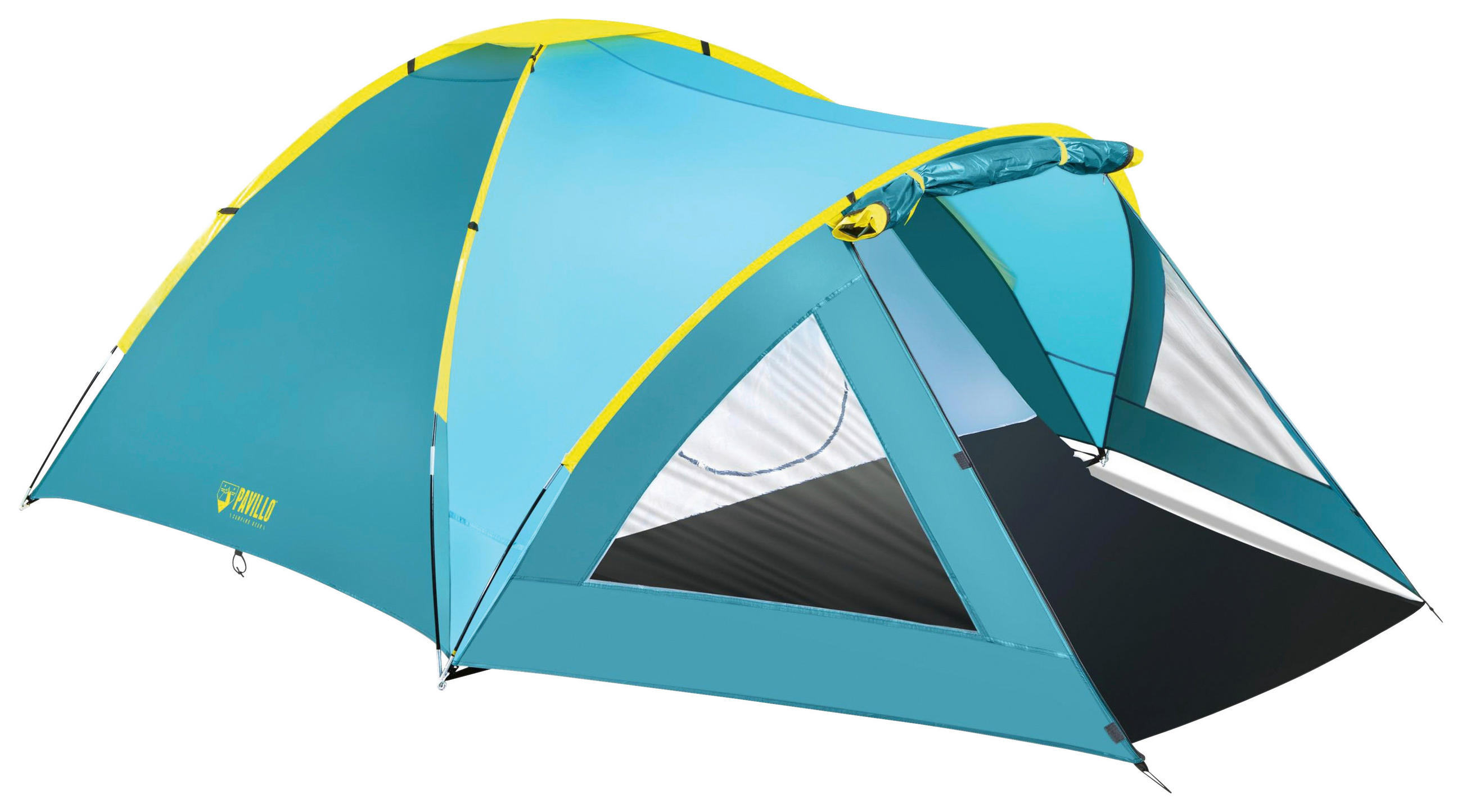 ZELT PAVILLO 68090 - Hellgrün/Hellblau, KONVENTIONELL, Glas/Kunststoff (350/240/130cm) - Bestway