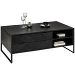 COUCHTISCH in Holz, Metall 118/70/45 cm  - Schwarz/Akaziefarben, Trend, Holz/Metall (118/70/45cm) - Ambia Home