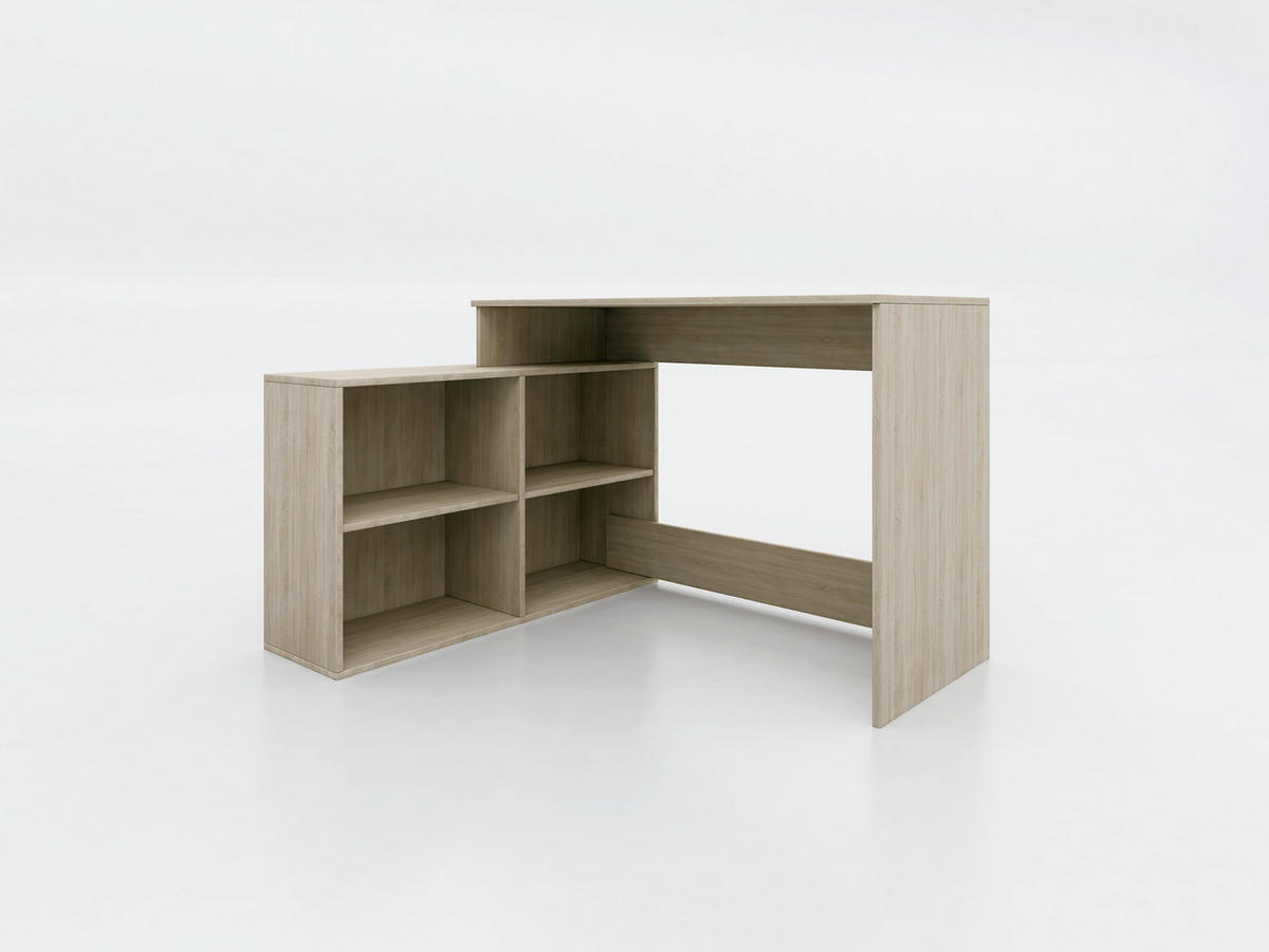 Birou - stejar Sonoma, Basics, material pe bază de lemn (120/77/50cm) - Boxxx
