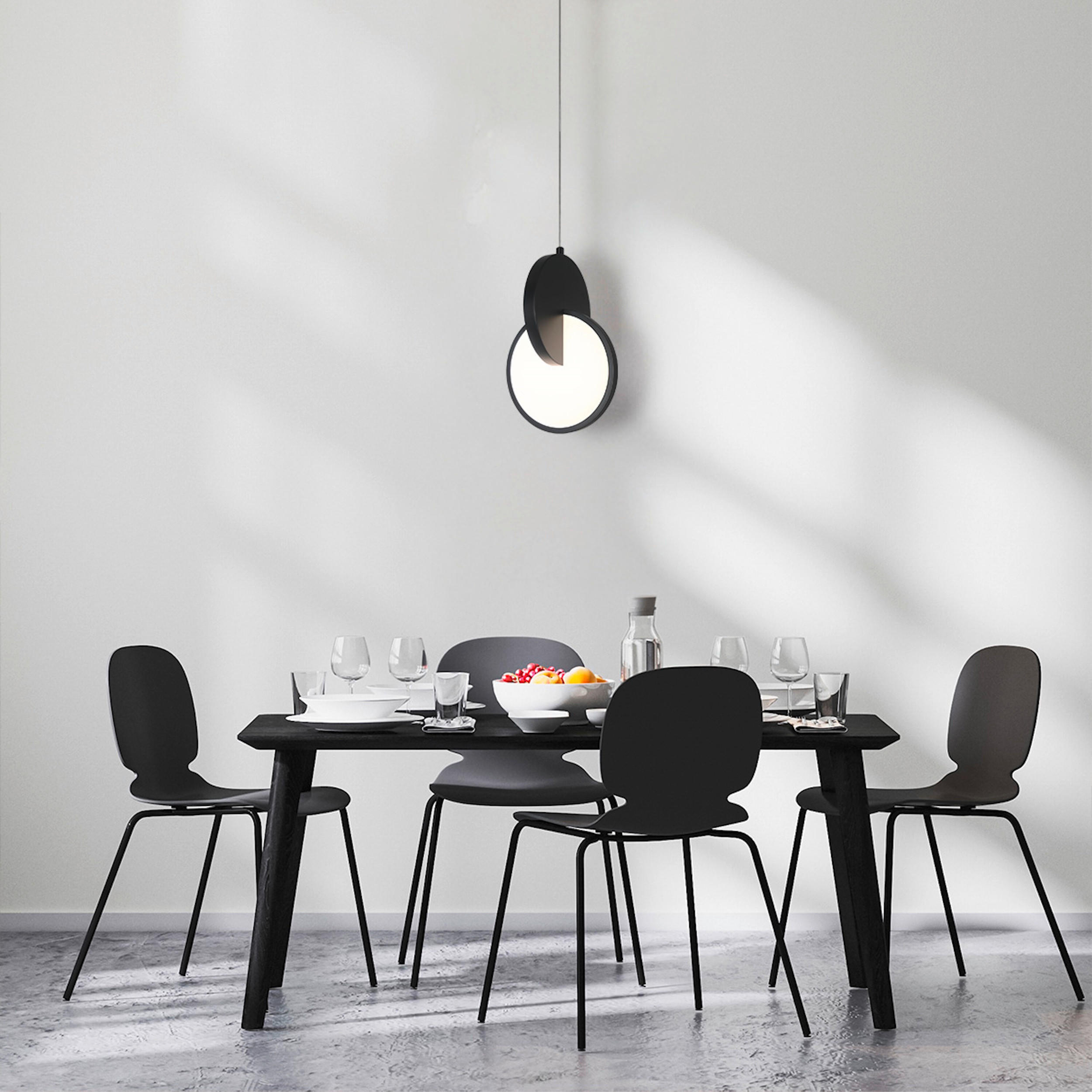 HÄNGELEUCHTE    - Schwarz, Design, Metall (120/18/17cm)