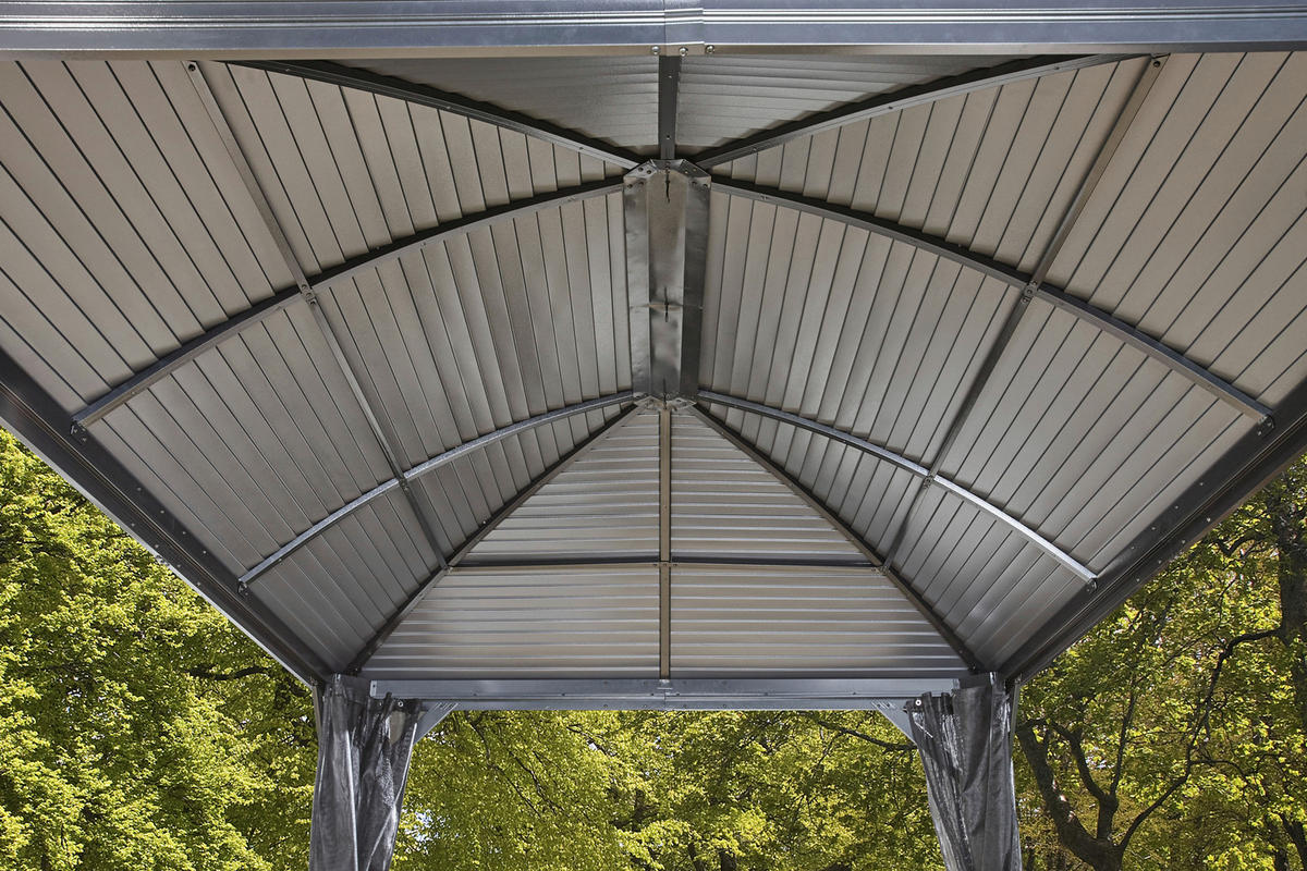 PAVILLON 423/283/298 cm Aluminium  - Anthrazit, Basics, Metall (423/283/298cm) - Ambia Garden