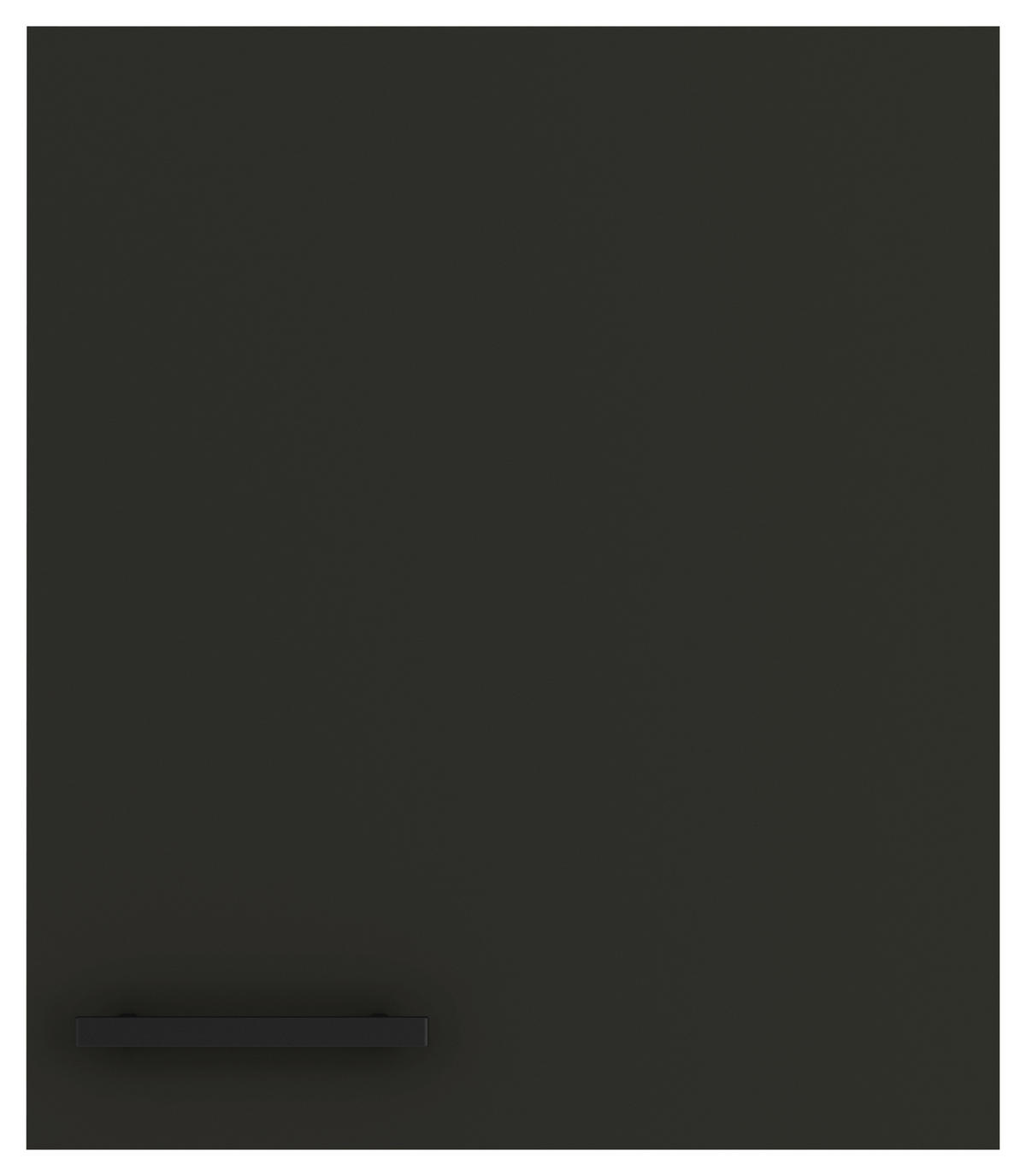 KÜCHENOBERSCHRANK 50/57,6/34,6 cm  in Anthrazit  - Anthrazit/Schwarz, Basics, Holzwerkstoff/Metall (50/57,6/34,6cm) - Optifit