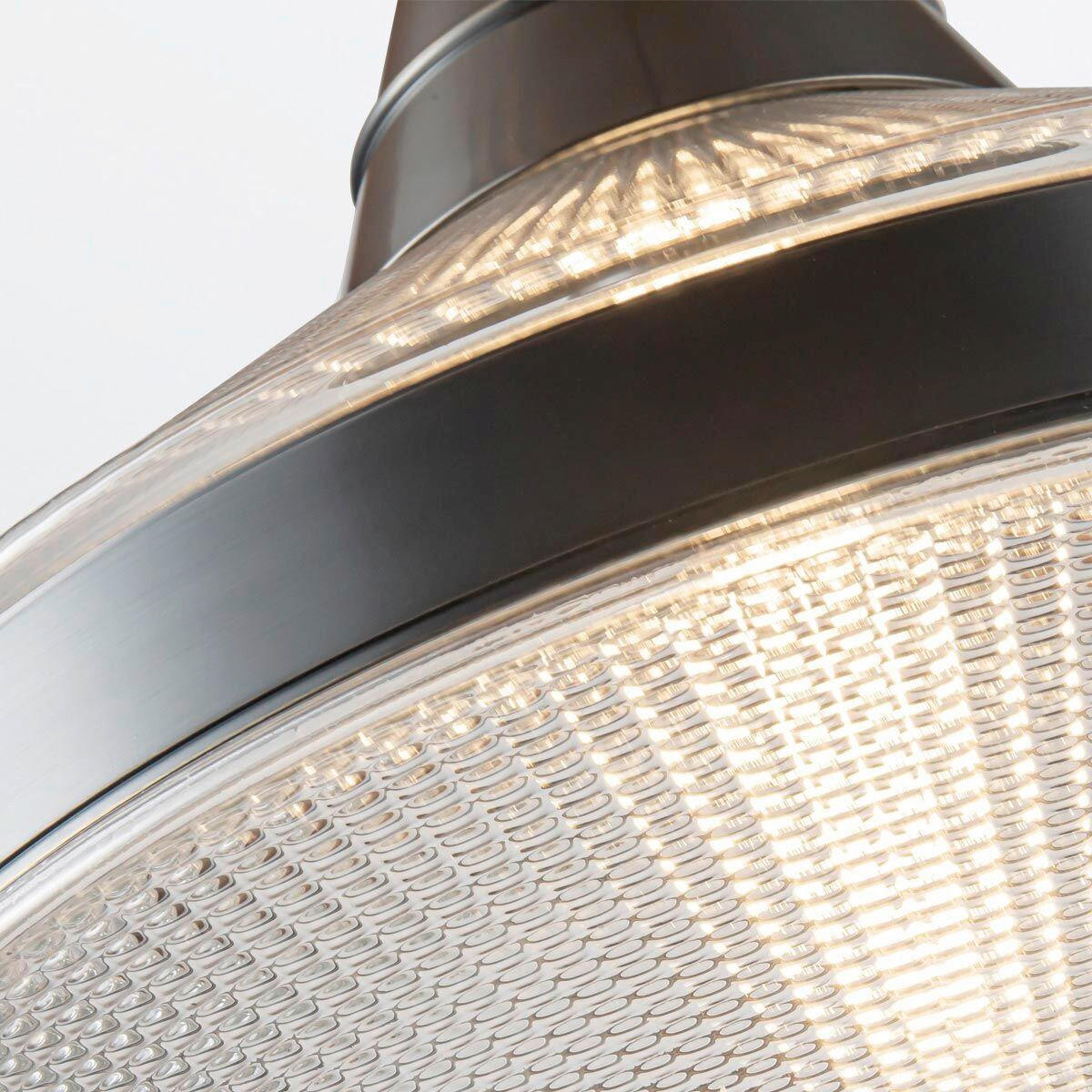 HÄNGELEUCHTE Alora 34,3/35,9 cm  - Bronzefarben, KONVENTIONELL, Glas/Metall (34,3/35,9cm) - Elstead Lighting