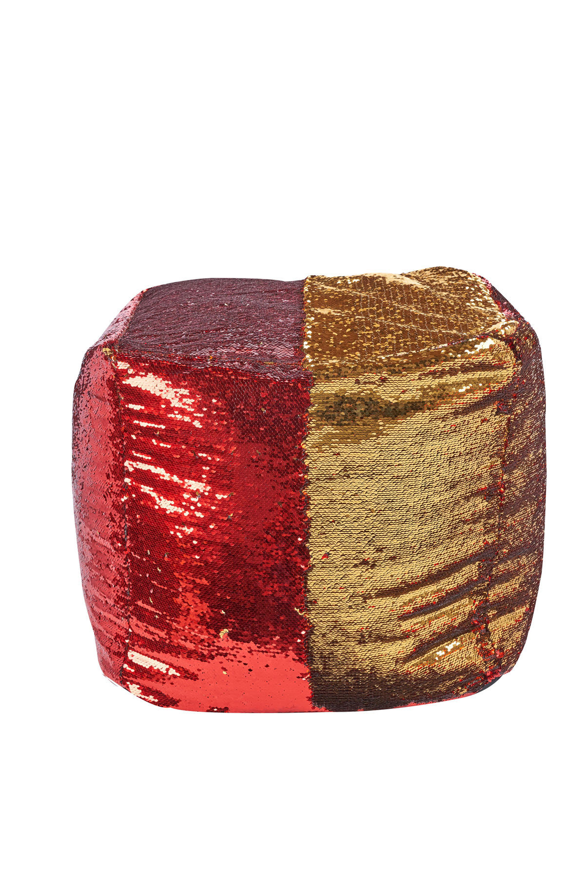 PLETENI TABURE 45/45/45 cm   - crvena, Moderno, tekstil/plastika (45/45/45cm)