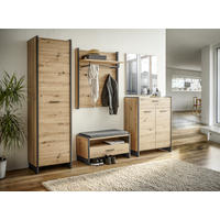 BANCĂ PENTRU HOL 87,1/47,9/41,3 cm  - stejar Artisan/antracit, Trend, plastic/textil (87,1/47,9/41,3cm) - Hom`in