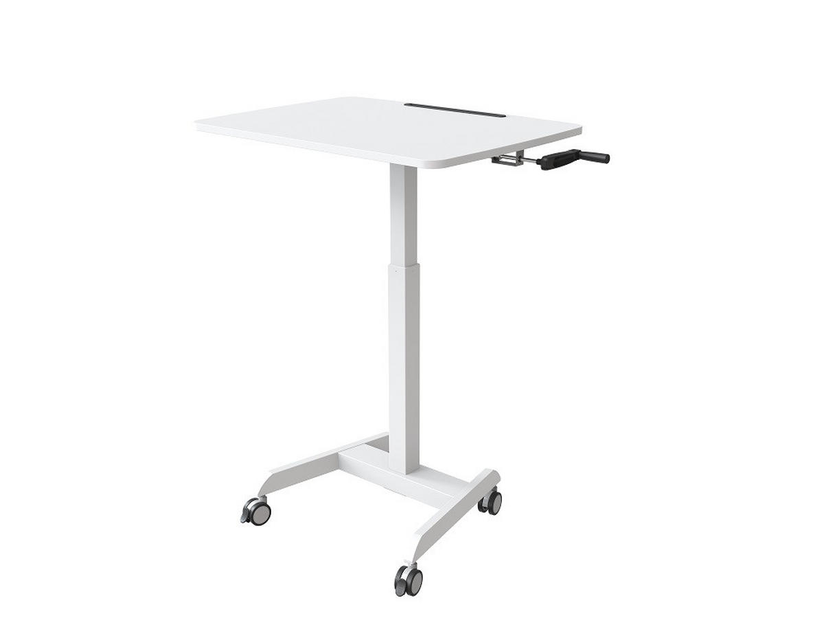 LAPTOPTISCH WORKSTATION - Weiß, Design, Holzwerkstoff/Kunststoff (80/60/80-130cm) - Boxxx
