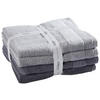 FROTTIERSET Silence Set Grau 4-teilig  - Grau, Basics, Textil - Vossen