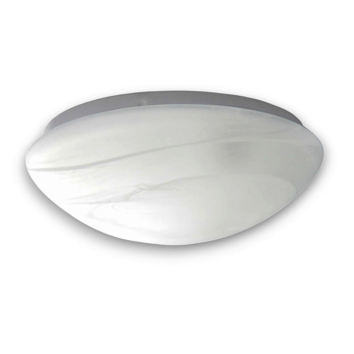 DECKENLEUCHTE Nurglas-Leuchten  35 cm  - Weiß, KONVENTIONELL, Glas (35cm) - Niermann