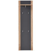 GARDEROBENPANEEL  in 48/170/30 cm  - Graphitfarben/Eiche Artisan, Design, Holzwerkstoff (48/170/30cm) - Xora