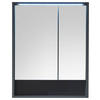 SPIEGELSCHRANK 60/75/20 cm  - Grau, MODERN, Glas/Holzwerkstoff (60/75/20cm) - MID.YOU