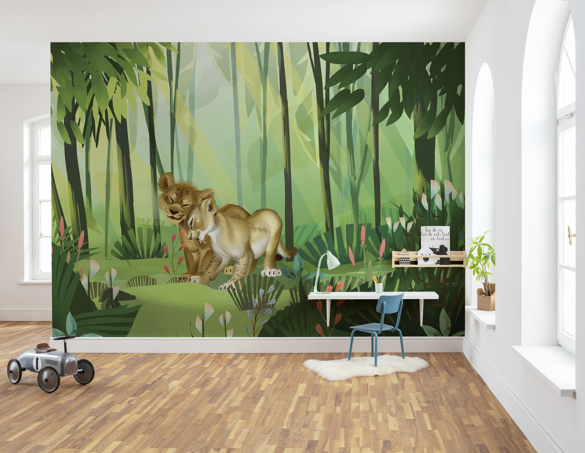 FOTOTAPETE  - Gelb/Grün, Trend, Textil (400/280cm) - Xora