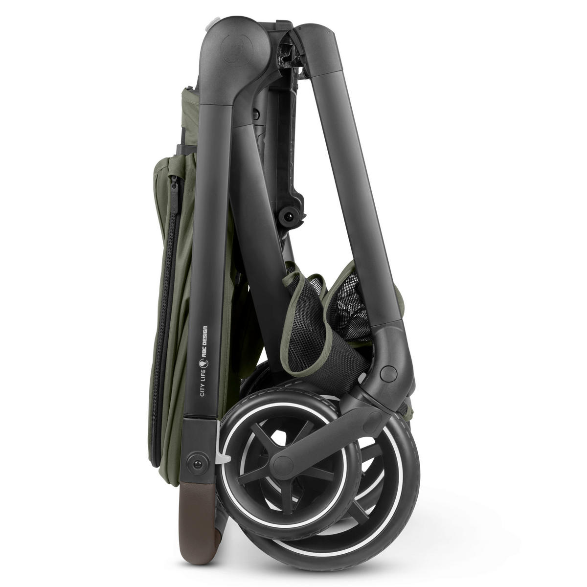 KINDERWAGENSET  City Life All in One Set  Avocado  - Schwarz/Olivgrün, Basics, Textil/Metall (82/52/107,5cm) - ABC Design