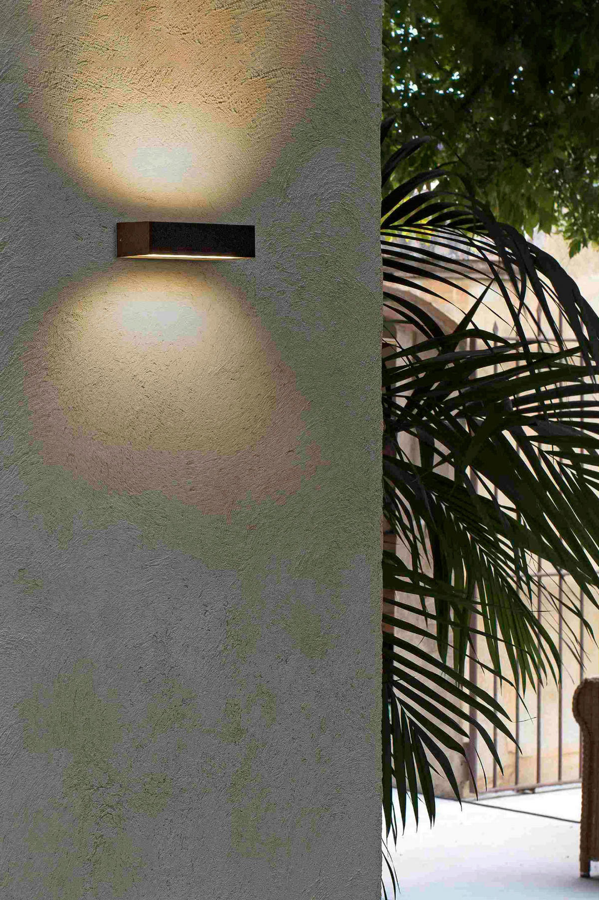 AUßENWANDLEUCHTE 22/7/4.8 cm   - Rostfarben, Design, Metall (22/7/4.8cm)