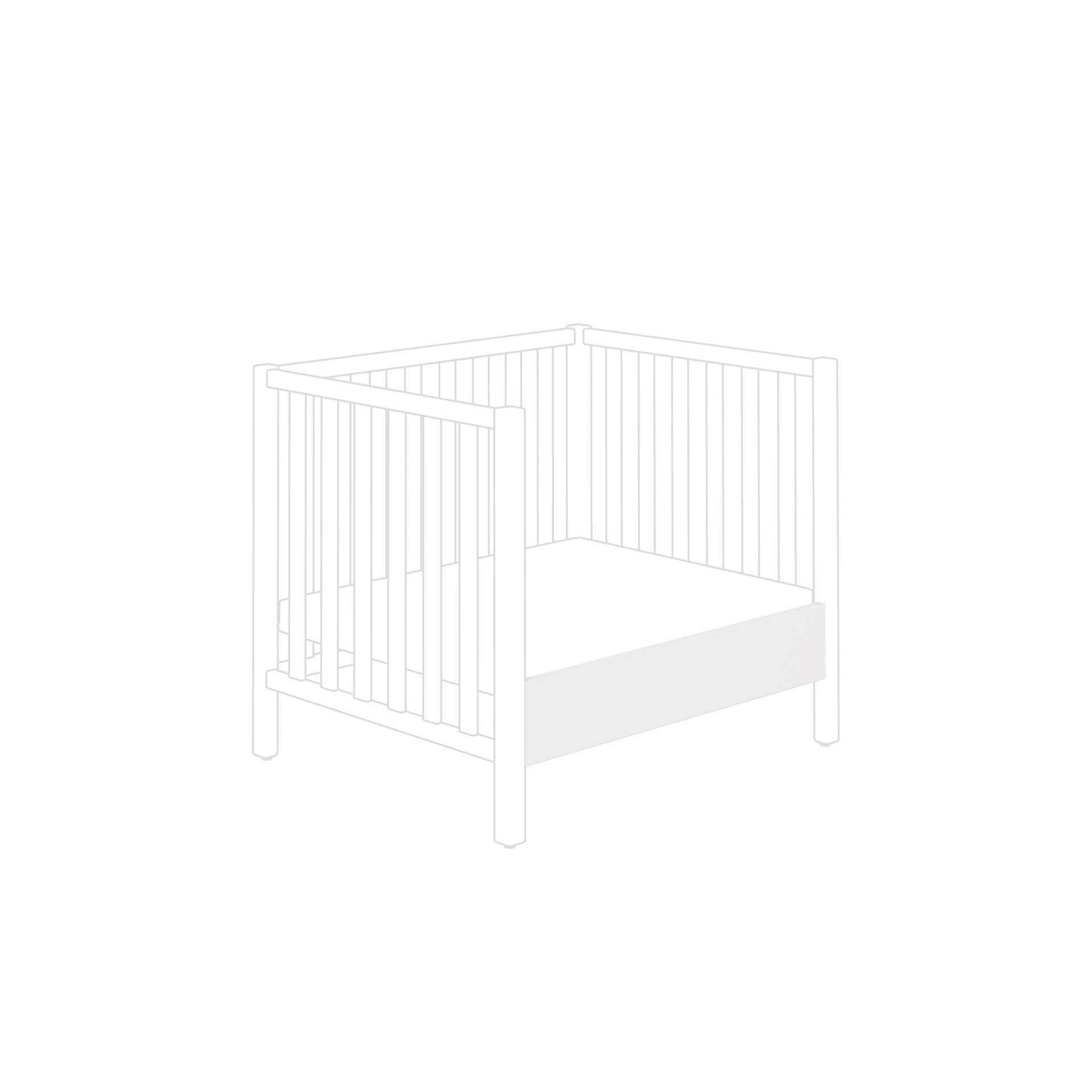 FELSZERELHETŐ OLDALLAPOK SCOTTY  - fehér, Basics, faalapú anyag (88,1/2,2/15,6cm) - Paidi