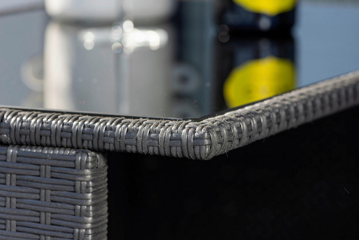 TRÄDGÅRDSBAR SET 5 delar    - svart, Modern, metall/textil (100/60/105cm) - Gardenson