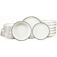 TAFELSERVICE Nordic Festive Creme 18-teilig  - Goldfarben/Creme, Basics, Keramik - Creatable