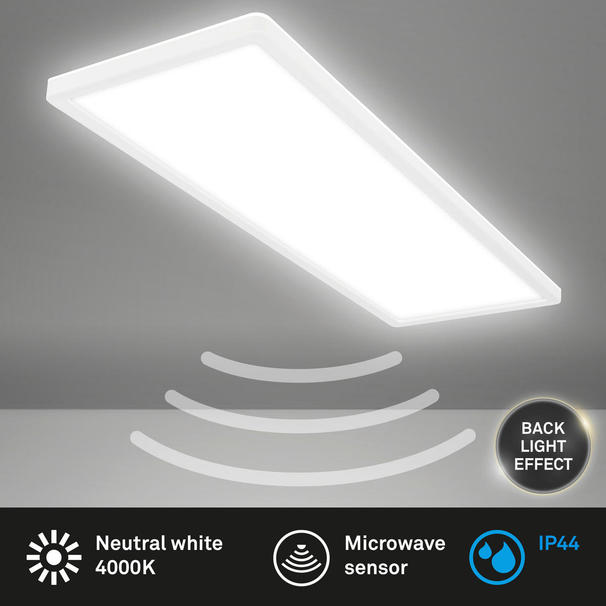 KUPAONSKA LED SVJETILJKA STRO MOVE  - bijela, Basics, plastika (58/20/3cm)