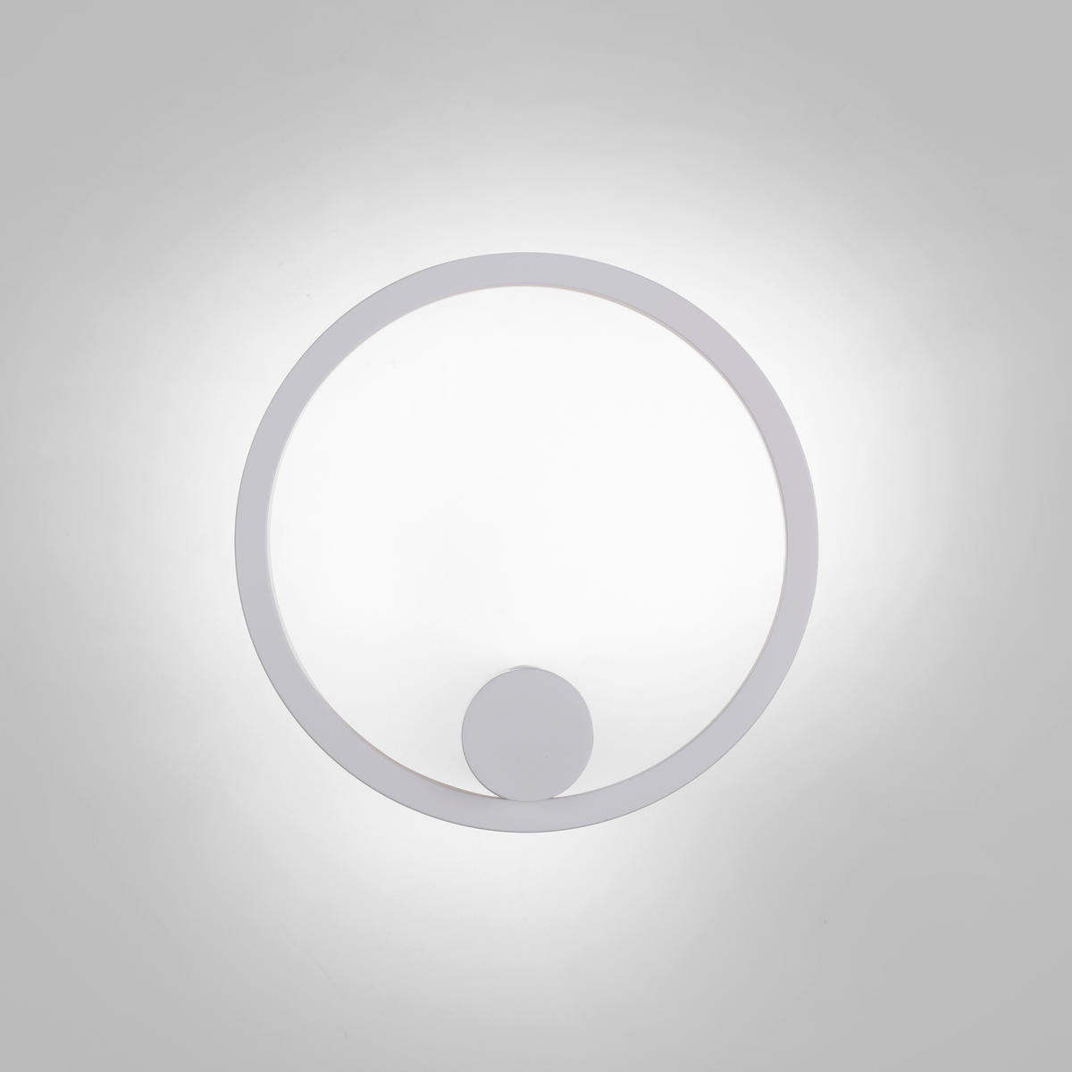 AKKU-WANDLEUCHTE 22/17,5/22 cm   - Weiß, Design, Kunststoff/Metall (22/17,5/22cm)