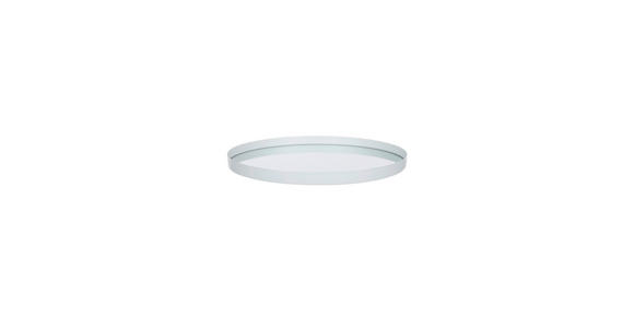 SERVIERTABLETT    18 cm  - Creme, Basics, Glas/Metall (18cm) - Ambia Home