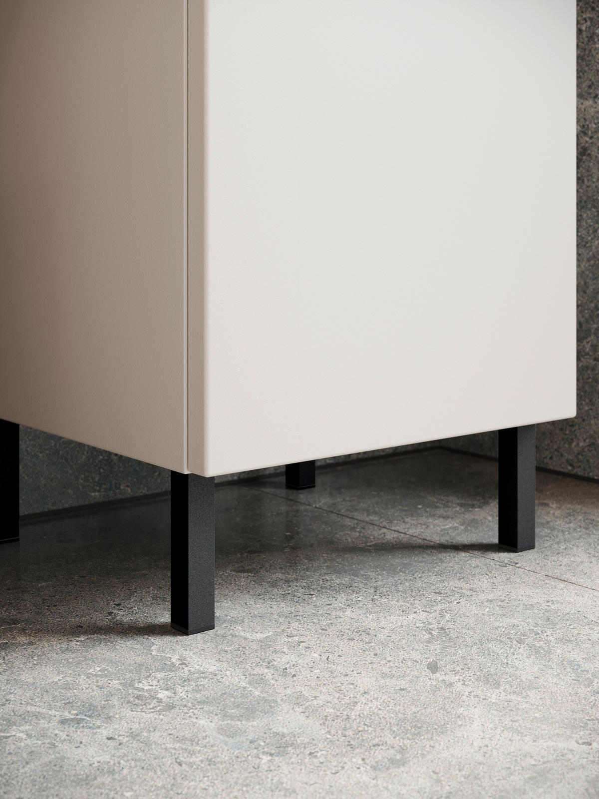 WASCHBECKENUNTERSCHRANK 80/56/34 cm  - Kaschmir/Schwarz, MODERN, Holzwerkstoff/Metall (80/56/34cm) - Germania