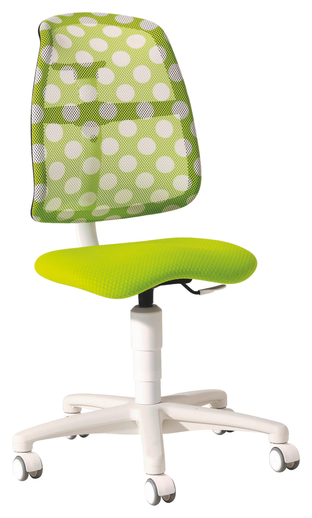 JUGENDDREHSTUHL - Weiss/Limette, Trend, Kunststoff/Textil (46/92-100/27-30,5cm) - Paidi