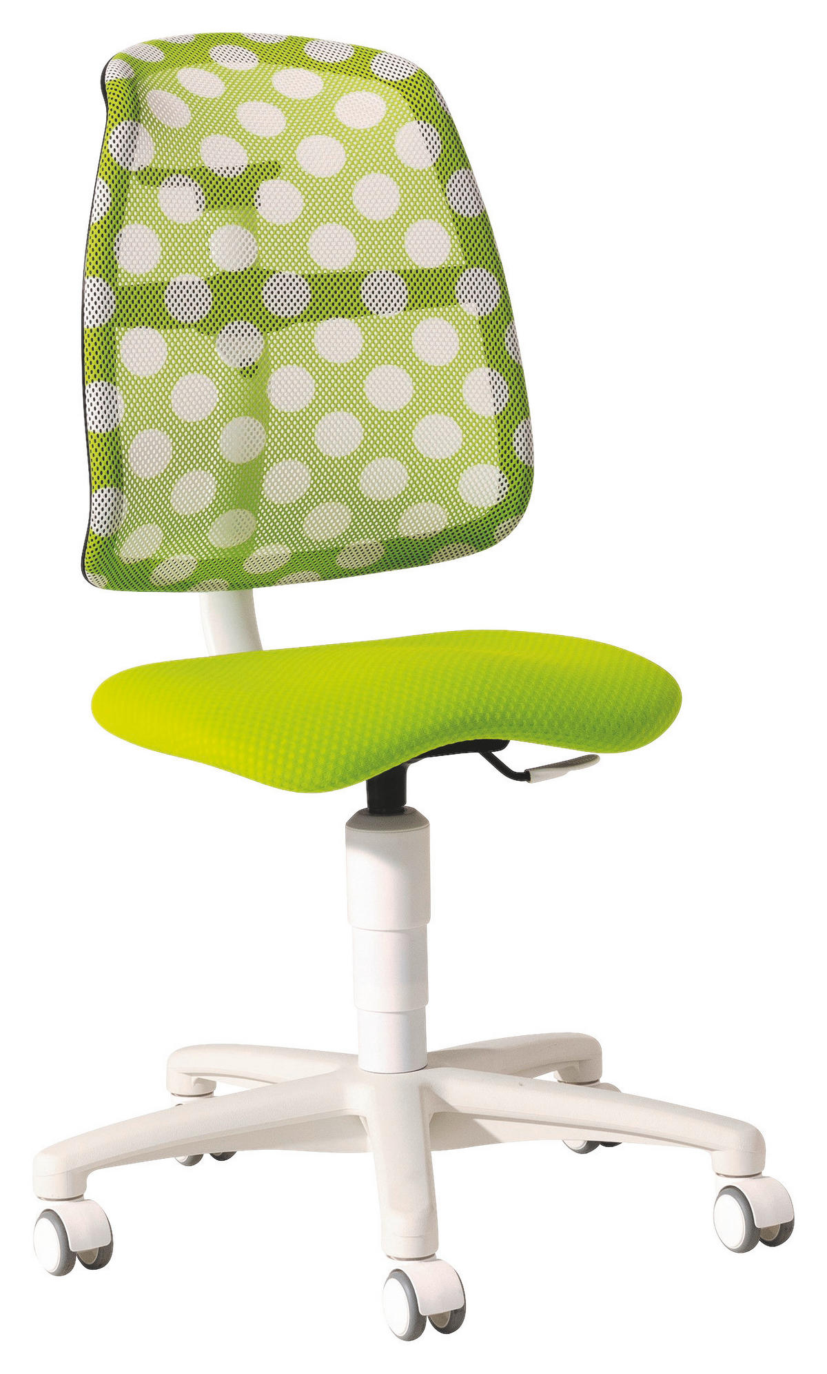 JUGENDDREHSTUHL - Weiss/Limette, Trend, Kunststoff/Textil (46/92-100/27-30,5cm) - Paidi