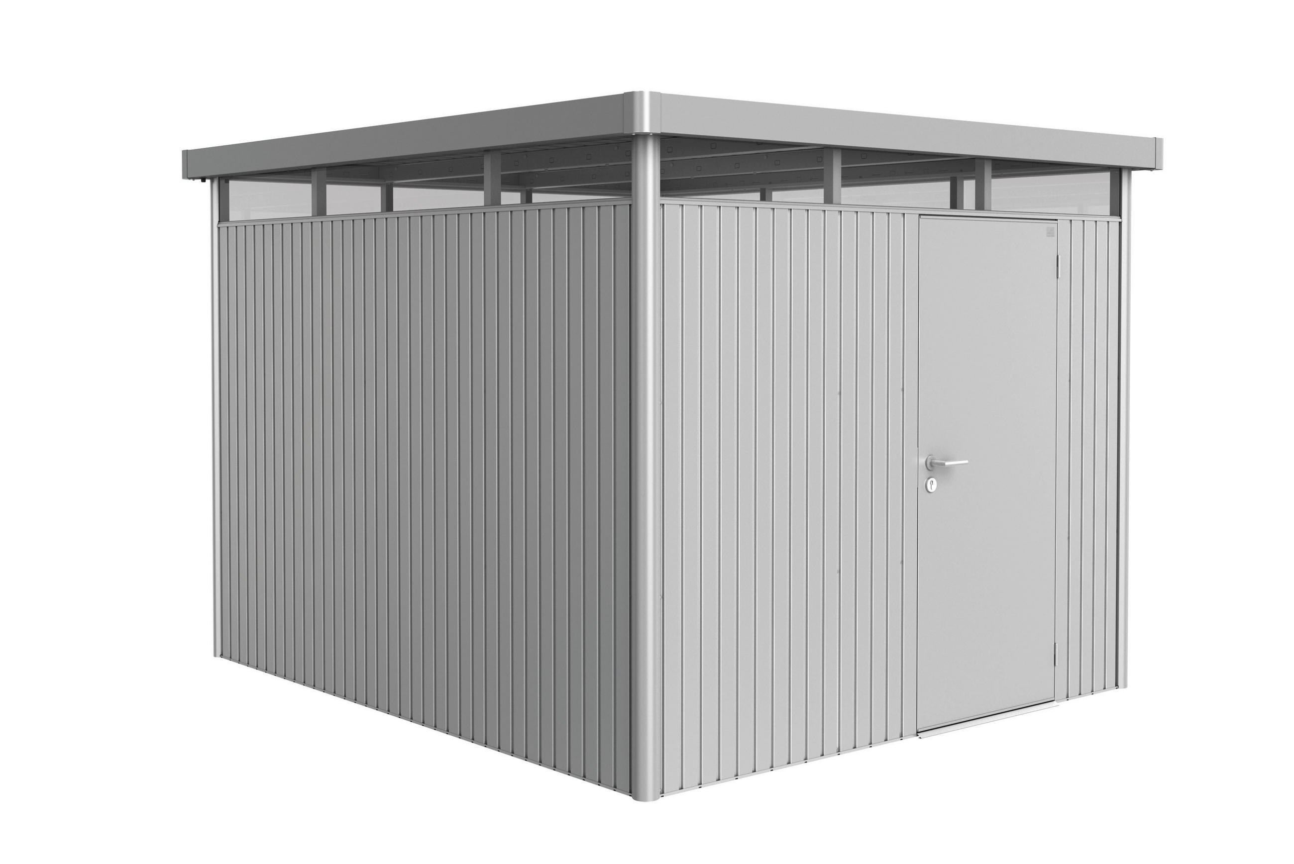 GERÄTEHAUS 275/222/315 cm  - Silberfarben, Basics, Metall (275/222/315cm) - Biohort