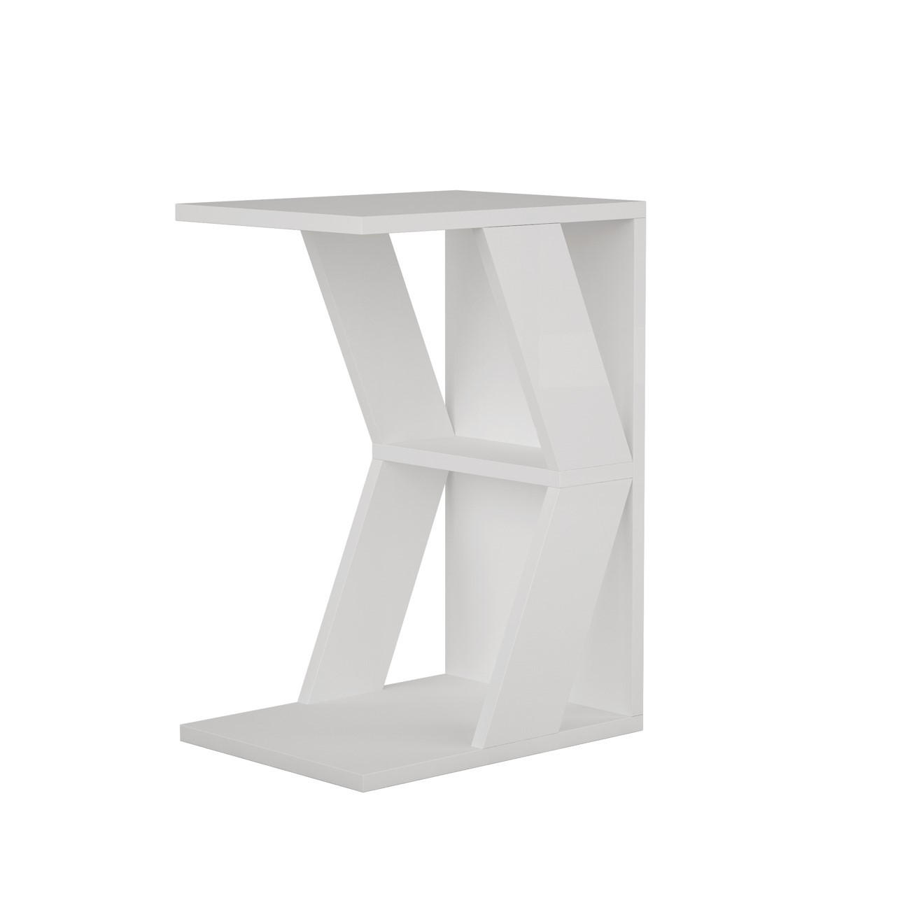 Livetastic PRÍRUČNÝ STOLÍK, biela, kompozitné drevo, 30/57/40 cm