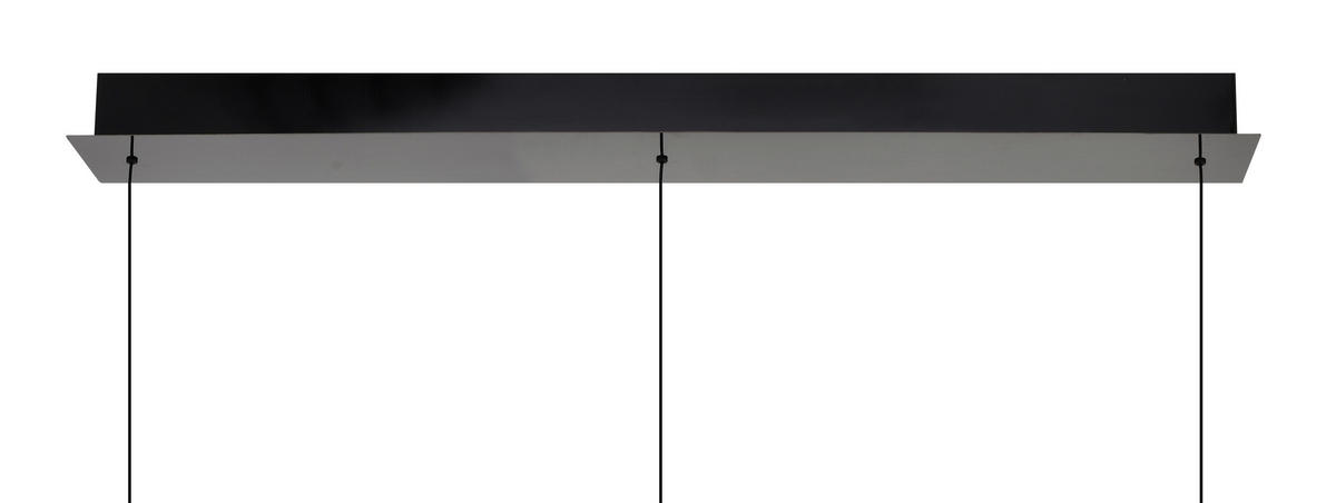 LED-HÄNGELEUCHTE Gubbio 94/150/22 cm  - Schwarzchrom, Design, Metall (94/150/22cm)