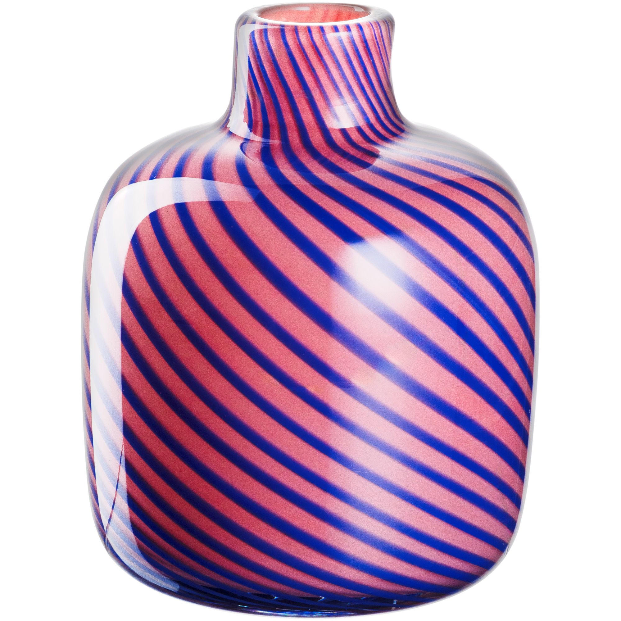 VASE  - Blau/Pink, KONVENTIONELL, Glas (13/16/13cm) - Leonardo