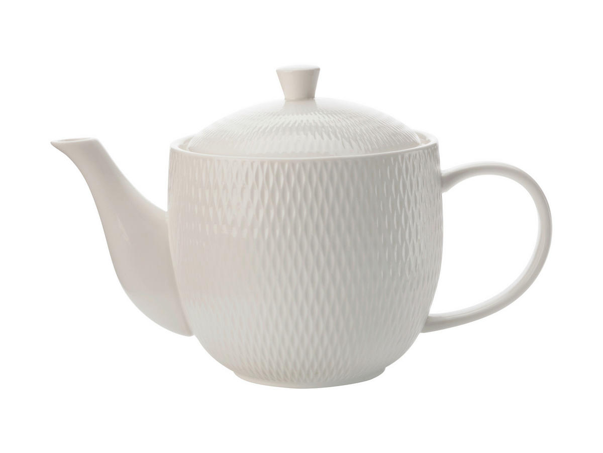 ČAJNÍK porcelán keramika  - biela, Basics, keramika (21,5/14/14cm) - Maxwell & Williams