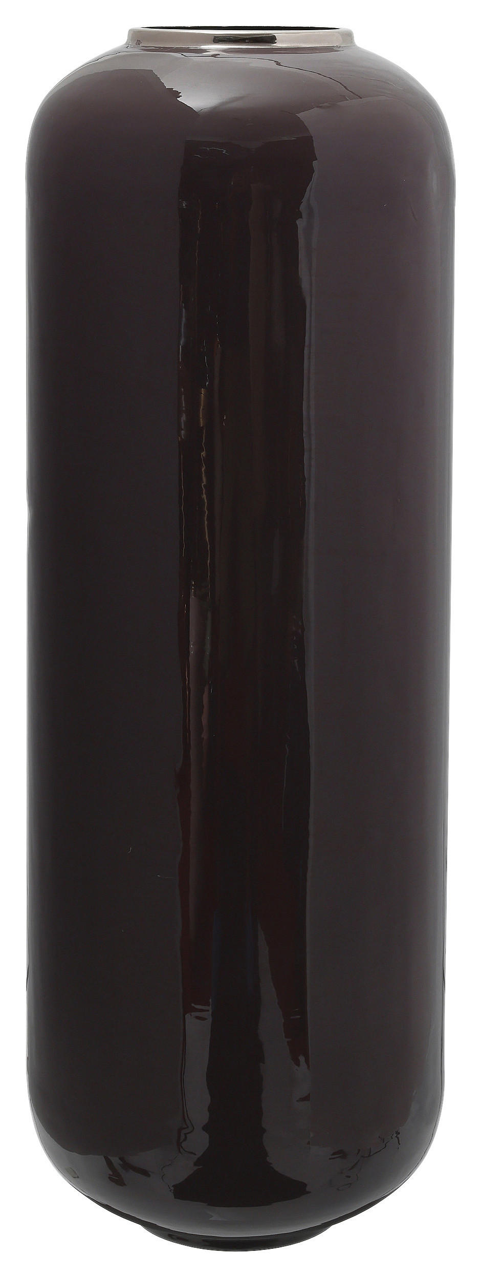 BODENVASE 69 cm  - Lila/Silberfarben, Trend, Metall (24/69cm) - Kayoom