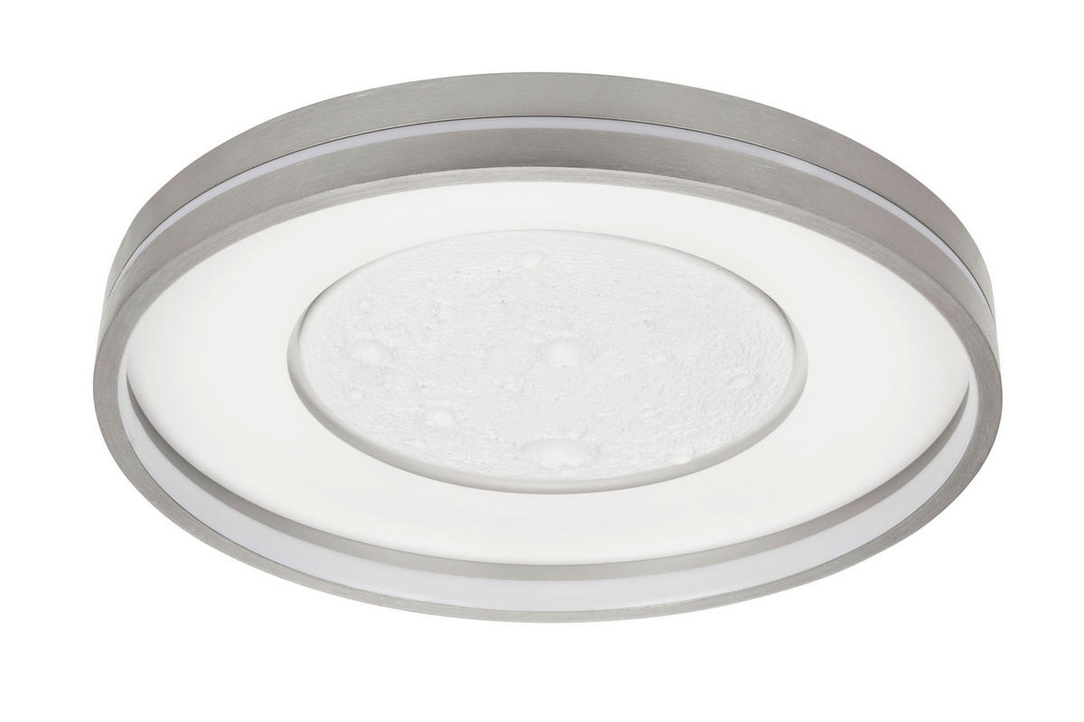 LED-DECKENLEUCHTE Bakersfield 48/8,5 cm   - Grau, Design, Metall (48/8,5cm) - Novel