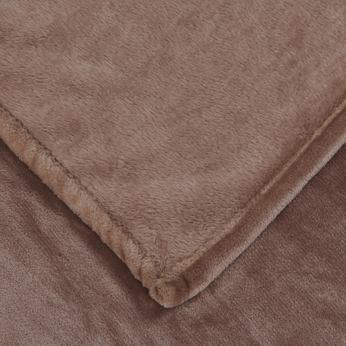 FLEECOVÁ DEKA, polyester, 150/200 cm - šedohnědá, textil (150/200cm) - Novel