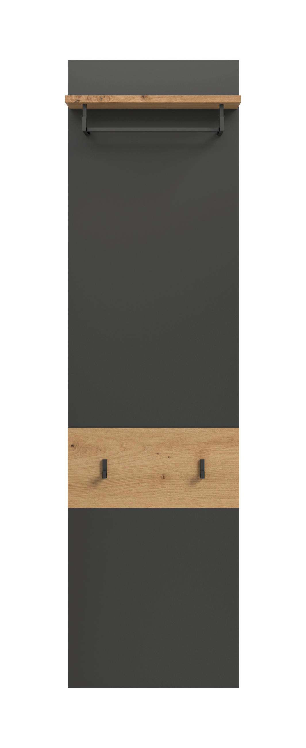 ŠATNÍ PANEL, dub artisan, 45/165/29 cm - dub artisan, Design, kompozitní dřevo (45/165/29cm) - Livetastic