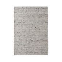 HANDWEBTEPPICH Wohnzimmer 70/130 cm Hellgrau rechteckig  - Hellgrau, Basics, Textil (70/130cm) - Linea Natura
