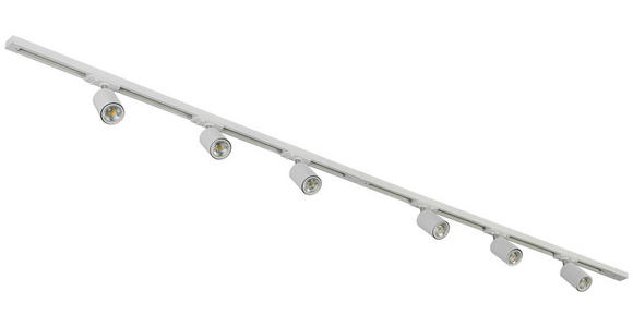 SCHIENENSYSTEM - Chromfarben/Weiß, Trend, Kunststoff/Metall (110/104/14cm) - Novel