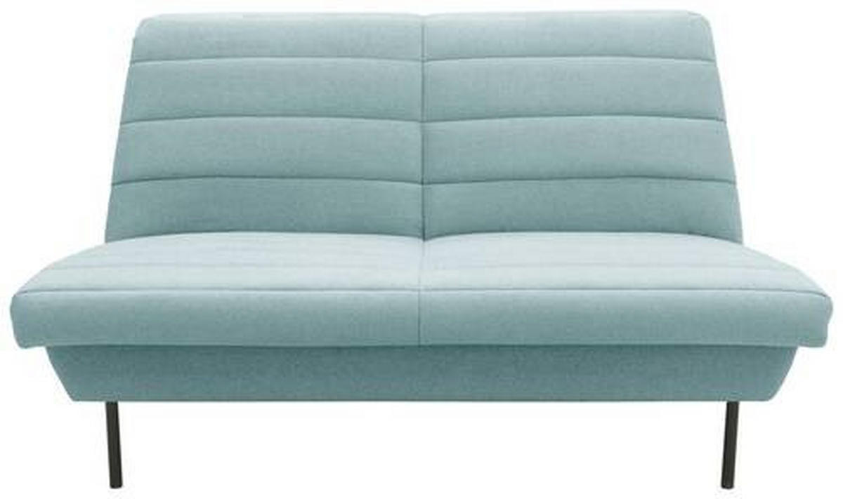 2-SITZER-SOFA in Mintgrau  - Mintgrau/Schwarz, Design, Textil/Metall (145/92/103cm) - LOOKS by W.Joop