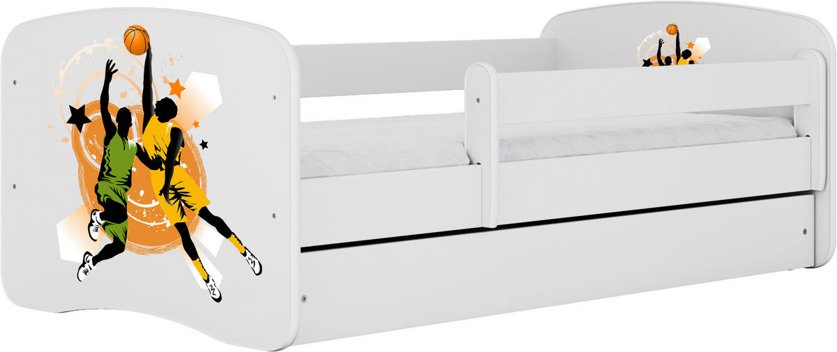 KINDER-/JUNIORBETT - Birkefarben/Weiß, MODERN, Holz/Holzwerkstoff (80/160cm) - MID.YOU