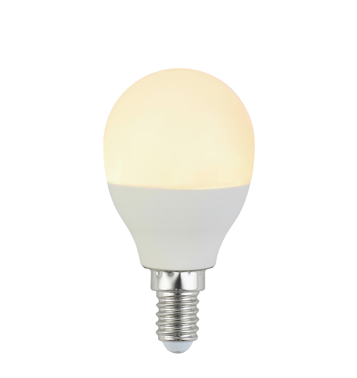 LED OKOS IZZÓ,   4,9 W E14  - fehér, Basics, műanyag/fém (4,8/8cm) - Boxxx