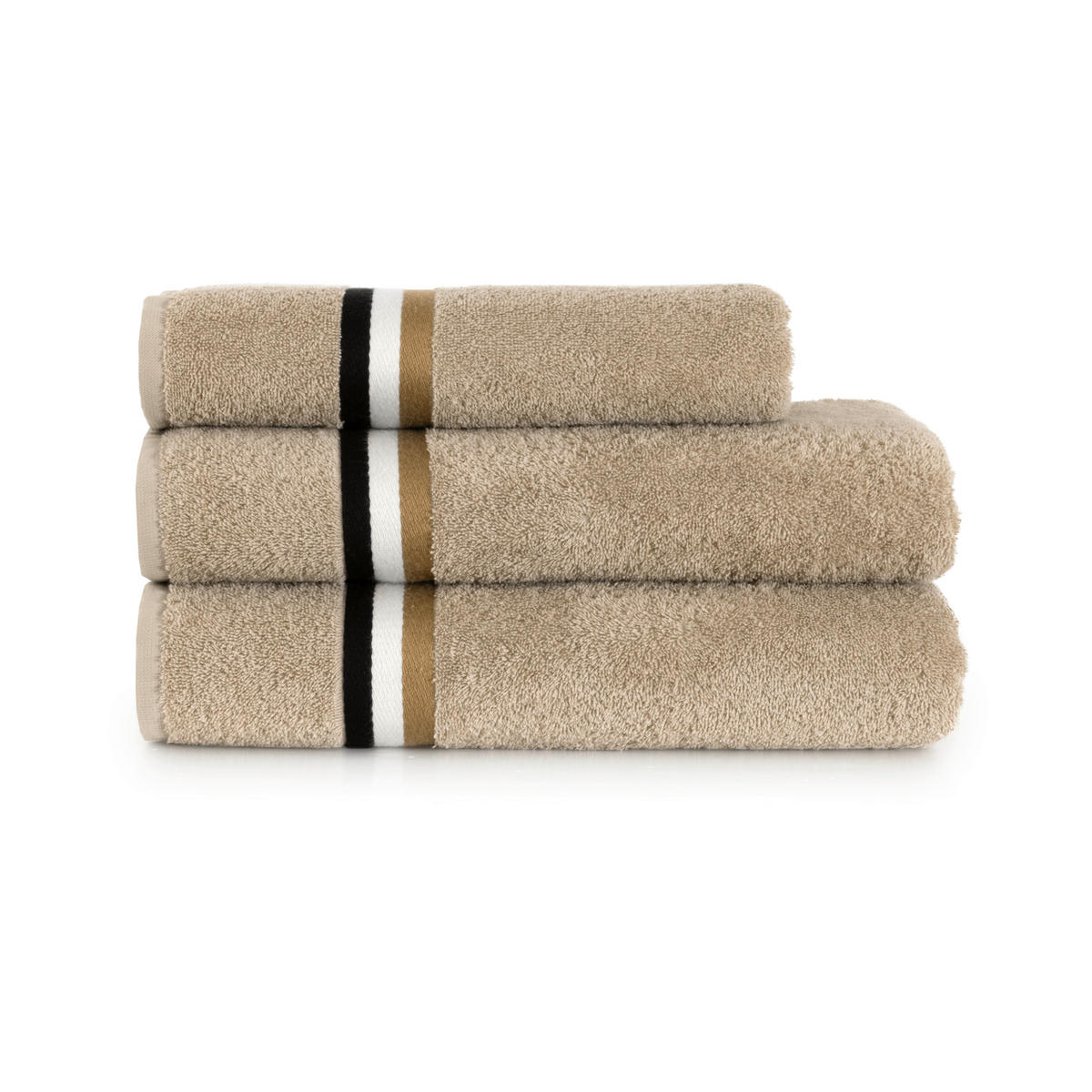 RUČNÍK, 50/100 cm, světle hnědá - světle hnědá, Basics, textil (50/100cm) - Hugo Boss