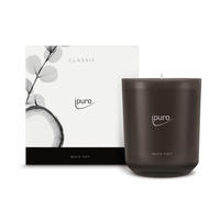 DUFTKERZE orientalisch  - Schwarz, Basics, Glas/Naturmaterialien (11,5/11,5/12cm) - Ipuro