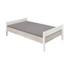 BETT 90/200 cm  in Weiss, Silbereichenfarben   - Weiss/Silbereichenfarben, Basics, Holzwerkstoff (90/200cm) - Paidi
