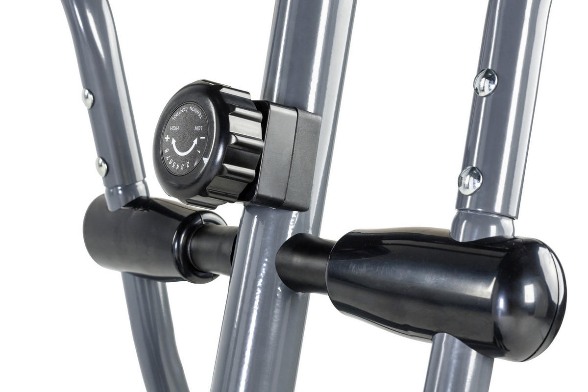 CROSSTRAINER - Schwarz/Grau, MODERN, Kunststoff/Metall (60/163/124cm) - Tunturi