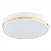 DECKENLEUCHTE Argon Amore 8/25/25 cm   - Goldfarben/Weiß, Basics, Glas/Metall (8/25/25cm)