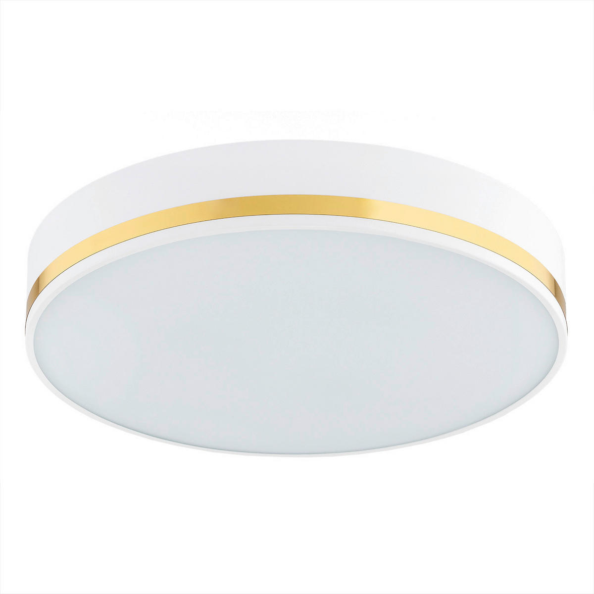 DECKENLEUCHTE Argon Amore 8/25/25 cm   - Goldfarben/Weiß, Basics, Glas/Metall (8/25/25cm)