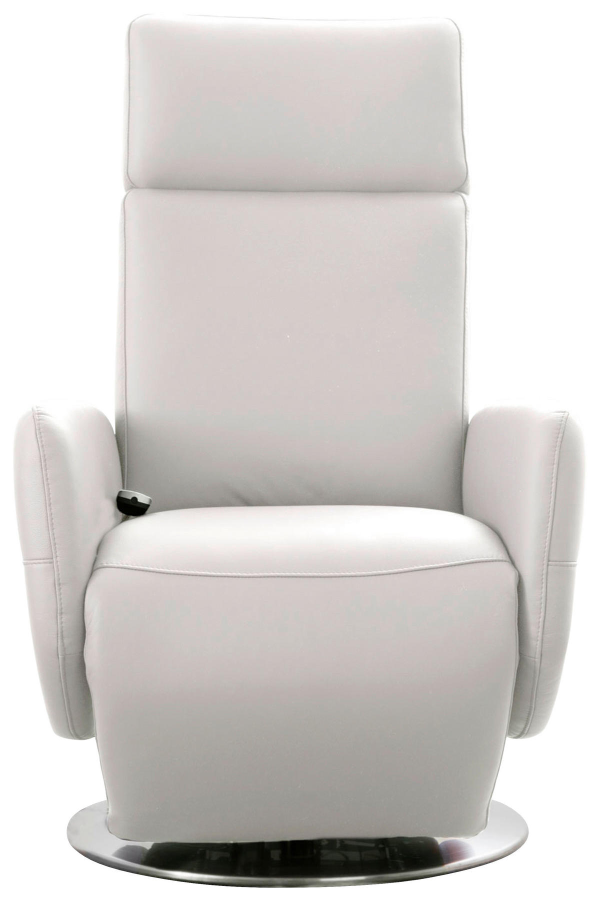 DREHSTUHL  in Weiss  - Chromfarben/Weiss, Konventionell, Leder/Metall (71/110/82cm) - Sit & More