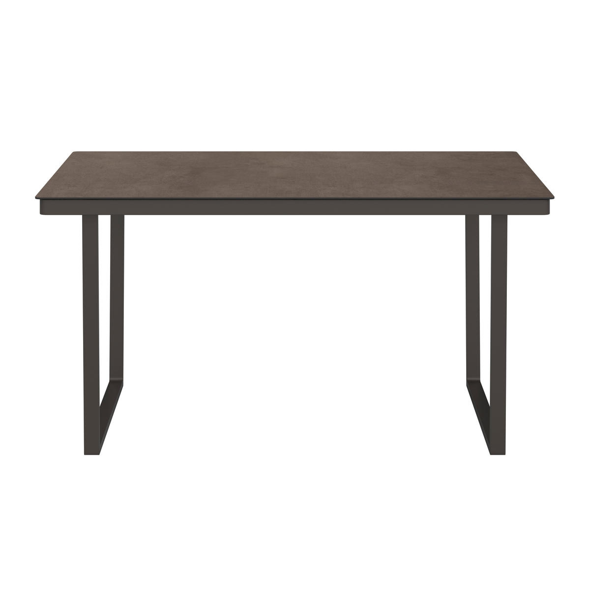 LOUNGEGARNITUR 4-teilig  256/198 cm  Aluminium  - Anthrazit/Braun, MODERN, Glas/Kunststoff (256/198cm) - Beldano